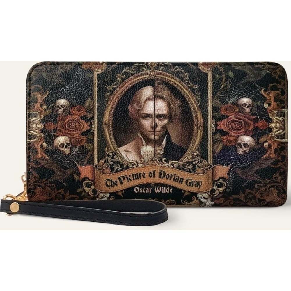 "The Picture Of Dorian Gray" Wallet Horror Goth Halloween Oscar Wilde New